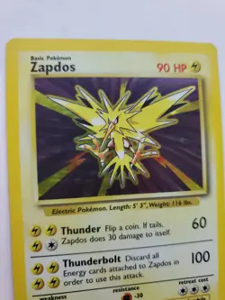 Zapdos Base Set Holo Pokemon Card WOTC NM - Image 5