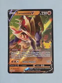 Zamazenta V 18/25 - Holo Rare - Celebrations - NM/MINT Pokemon TCG - Image 1