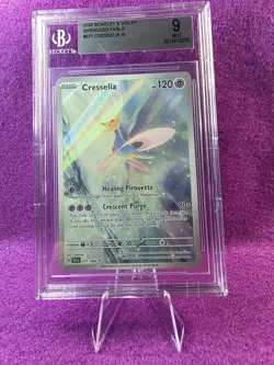 POKEMON BGS 9 CRESSELIA ILLUSTRATION RARE 071/064 SHROUDED FABLE ENG 2024! - Image 1