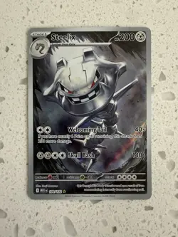 Steelix 150/132 Illustration Rare Pokemon Mega Evolution Pokemon English NM - Image 1