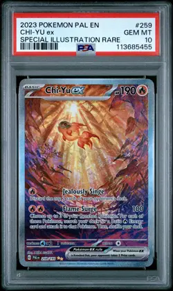 2023 POKEMON PAL EN-PALDEA EVOLVED SPECIAL ILLUSTRATION RARE CHI-YU EX PSA 10 - Image 1