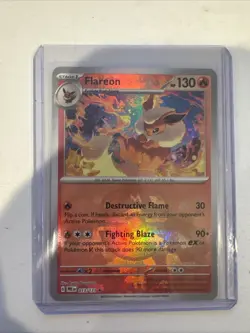 Pokemon TCG Flareon Poke Ball Pattern 013/131 Prismatic Evolutions #3380 - Image 1