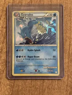 Pokemon TCG Gyarados Cracked Ice Holo Rare HGSS 4/123 NM - Image 1