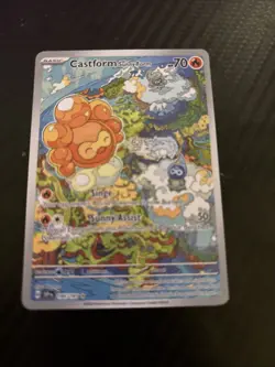 Castform Sunny Form 195/191SV08: Surging Sparks Holo Pokemon TCG - Image 1