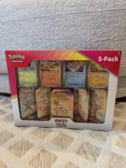 Pokemon Scarlet & Violet 151 (5 Pack) Mini Tins w/4 Promo Costco Bundle Sealed - Image 1