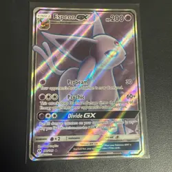 Pokemon TCG Espeon GX 140/149 SM Base Set Full Art Holo - Image 1