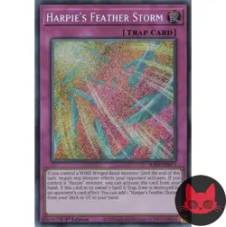 Yugioh Harpie's Feather Storm RA01-EN073 Secret Rare 1st Edition NM - Image 1