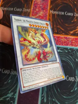 Yu-Gi-Oh! Vahram, the Magistus Divinity Dragon GEIM-EN006 Super Rare 1st Ed NM - Image 2