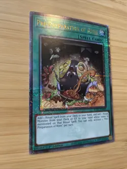 Yugioh! Pre-Preparation of Rites (Quarter Century Secret Rare) RA01-EN055 NM - Image 2
