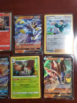 Pokemon 6 Card Lot Holos EX, V And Rare Cards , Great Value Set Building Lot24 - Image 3