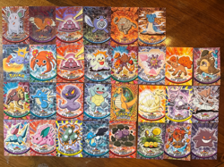 Pokemon Topps Mixed Condition (MP) 55 Card Lot - Blue Label - Image 1