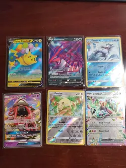 Pokemon 6 Card Lot Holos EX, V And Rare Cards , Great Value Set Building Lot23 - Image 1