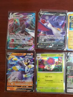 Pokemon 6 Card Lot Holos EX, V And Rare Cards , Great Value Set Building Lot23 - Image 2