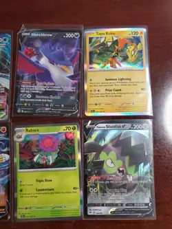 Pokemon 6 Card Lot Holos EX, V And Rare Cards , Great Value Set Building Lot23 - Image 3
