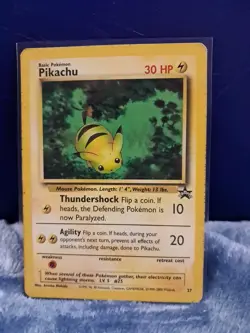 Pikachu Black Star Promo 27 Promo WOTC 2001 Pokemon Card - Image 2
