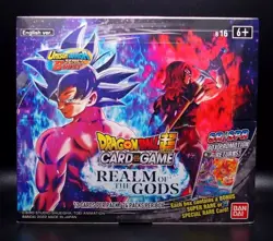 Dragon Ball Super Card Game Masters Realm of the Gods Booster Box B16 Bandai - Image 1
