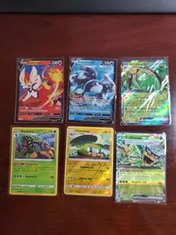 Pokemon 6 Card Lot Holos EX, V And Rare Cards , Great Value Set Building Lot21 - Image 1