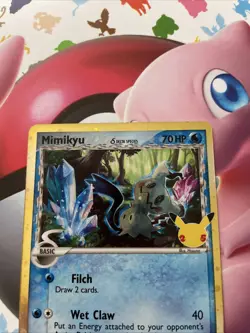 Pokemon TCG Card Celebrations Mimikyu Delta Species SWSH136 Black Star Promo NM - Image 3