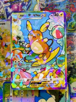 Alolan raichu Ex proxy pocket app card tcg full art Celestial Guardians set - Image 1