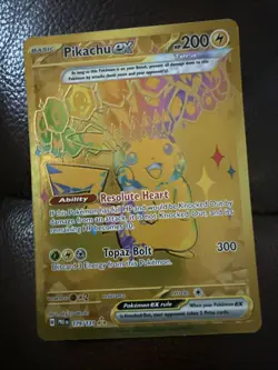 Pokemon TCG Pikachu EX Hyper Rare Card 179/131 Prismatic Evolutions - Image 1