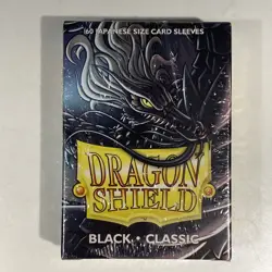 LOT of (3) Boxes of DRAGON SHIELD BLACK CLASSIC JAPANESE Card Sleeves Sealed - Image 2