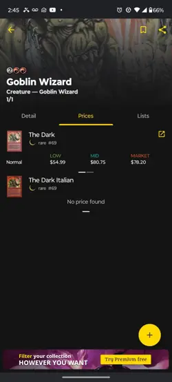 Magic the Gathering Goblin Wizard Card, EX/NM Condition, the Dark Series - Image 5