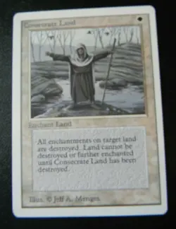 CONSECRATE LAND : UNLIMITED : MTG : 1993 : VERY FINE : SEE PHOTO'S - Image 1
