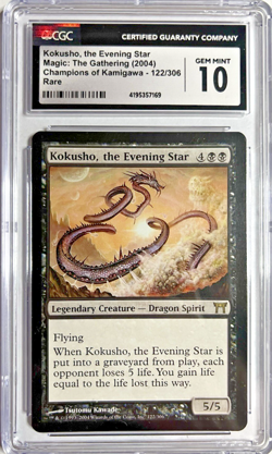 Kokusho Evening Star Champions Of Kamigawa | 2004 Magic The Gathering MTG CGC 10 - Image 1