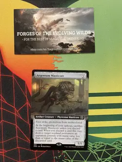 Argentum Masticore Extended Art - MTG - ONE Phyrexia All Will Be One - Image 1