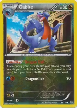 Gabite - 89/124 - Uncommon - Reverse Holo HP, English Pokemon Dragons Exalted - Image 1