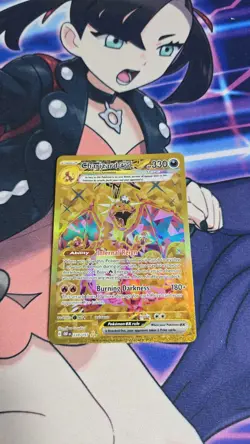 Pokemon Charizard ex Obsidian Flames 228/197 Gold Hyper Rare Card - Image 1