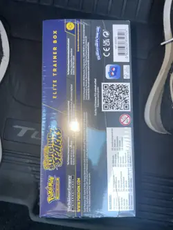Pokemon TCG Surging Sparks etb only box and dice and sleeves - Image 4