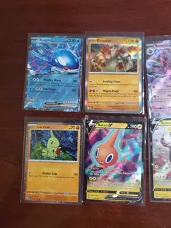 Pokemon 6 Card Lot Holos EX And V , Great Value Set Building Cards Lot1 - Image 2