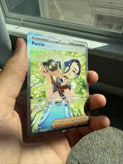 Pokemon TCG Perrin Card 220/167 Twilight Masquerade Special Illustration Rare - Image 4