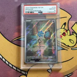PSA 10 Bronzor 170 Pokemon Single, Temporal Forces English Gem Mint - Image 1