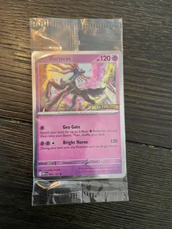Pokemon Mega Evolution 2025 - Xerneas 2025 BestBuy Stamped Promo NEW & Sealed - Image 1