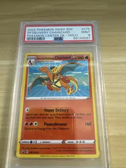 Pokemon TCG Special Delivery Charizard SWSH075 PSA 9 Mint - Image 1