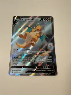 Dragonite V Alternate Full Art Holo Ultra Rare Evolving Skies NM Pokemon TCG - Image 1