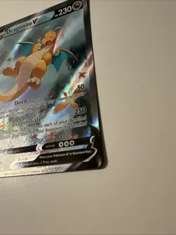 Dragonite V Alternate Full Art Holo Ultra Rare Evolving Skies NM Pokemon TCG - Image 2