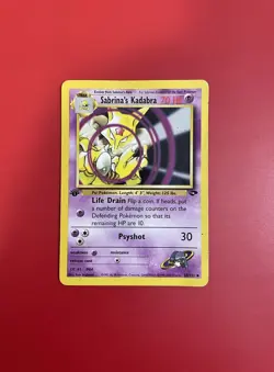 Pokemon Sabrina's Kadabra 58/132 - Gym Challenge 1st Edition Non-Holo - Image 2