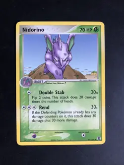 Pokemon TCG Nidorino 41/112 FireRed & LeafGreen 2004 Uncommon Regular LP - Image 1