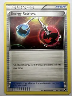 Energy Retrieval Black and White Pokemon 92/114 Uncommon NM+ - Image 1