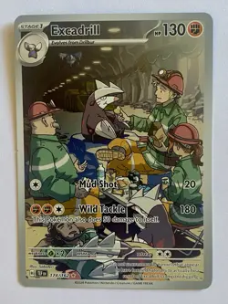 Pokemon SV05 Temporal Forces Secret Holo Rare Excadrill 174/162 - Image 1