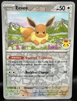 Eevee 2025 Pokemon Day Promo 074/131 from Prismatic Evolutions Blister NM - Image 1