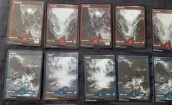MTG Midnight Hunt Full Art Land Card Lot of 19 mixed regular finish - Image 2