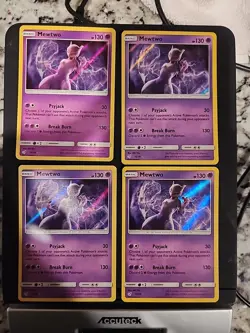 Pokemon Mewtwo Holo Rare TCG Card 12/18 Detective Pikachu - Image 1