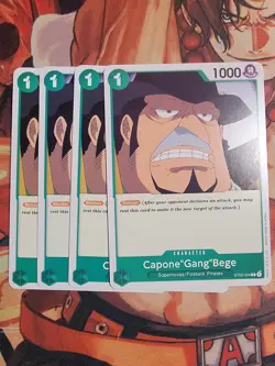 Set Of 4 Capone Gang Bege ST02-004 Starter Deck 2 One Piece Trading Card - Image 1