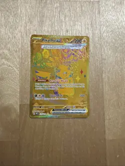 Pokemon TCG Prismatic Evolutions-Pikachu EX Hyper Rare Gold Card. Mint 179/131 - Image 1