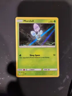 Pokemon TCG Morelull Common Holo Card 3/18 Detective Pikachu - Image 1