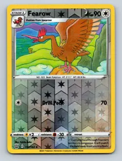 Fearow Reverse Holo LP #112/163 SWSH05: Battle Styles Pokemon Card - Image 1